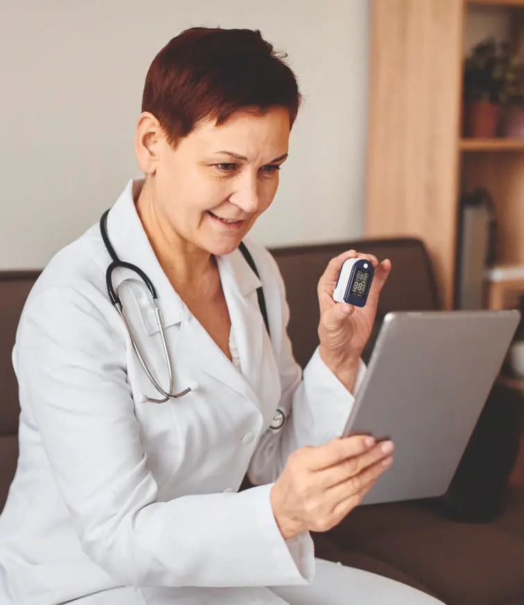 Healthcare Appointment app showing virtual visit